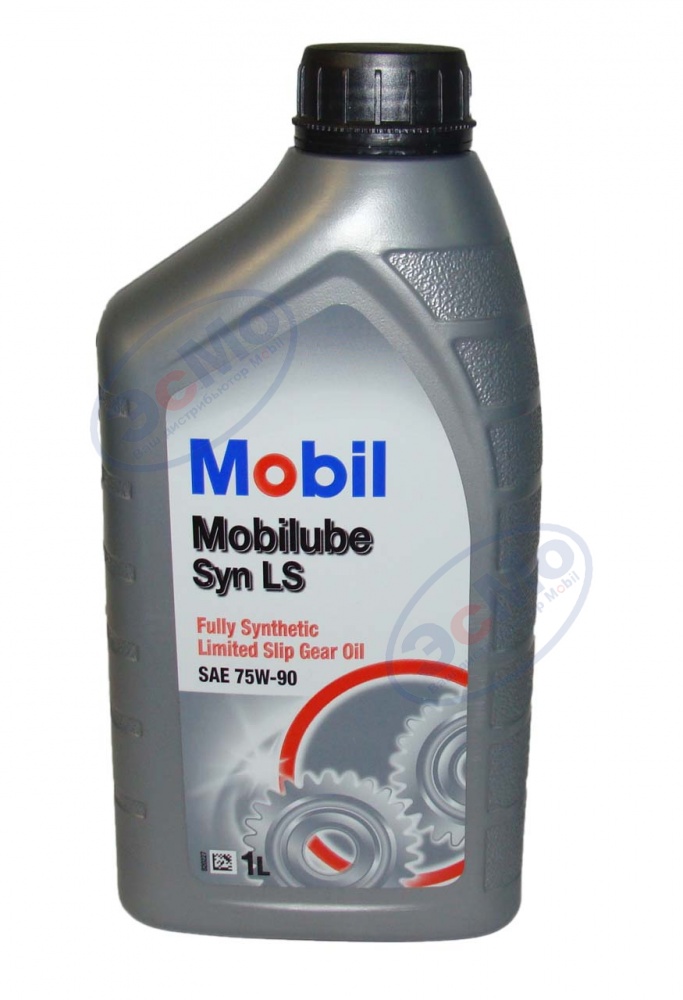 Трансмиссионное масло 75W90 GL-5 Mobilube SYN  LS  1л (синт)