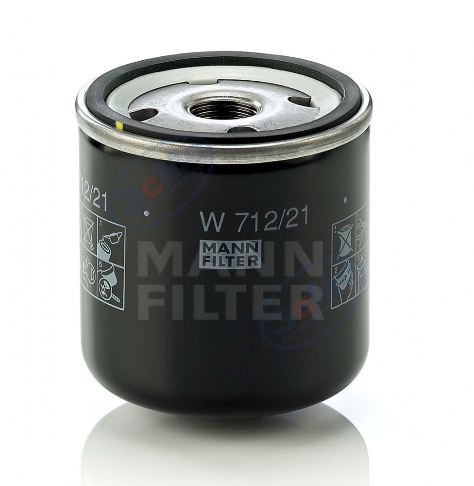 Фильтр масляный (MANN) W 712/21 Chrysler, Jeep