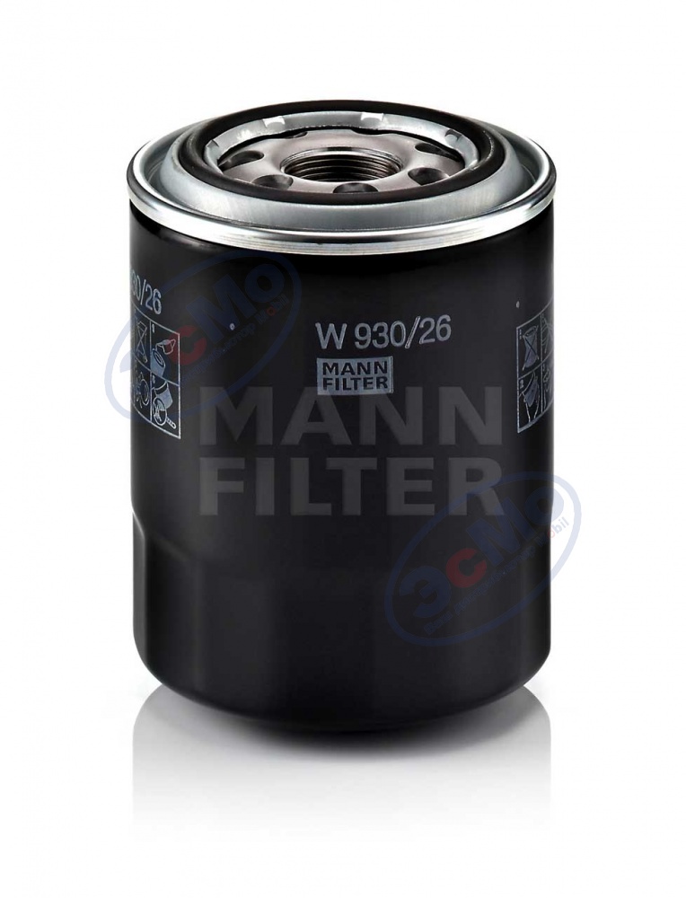 Фильтр масляный (MANN) W 930/26 (W 933/4) Hyundai, KIA