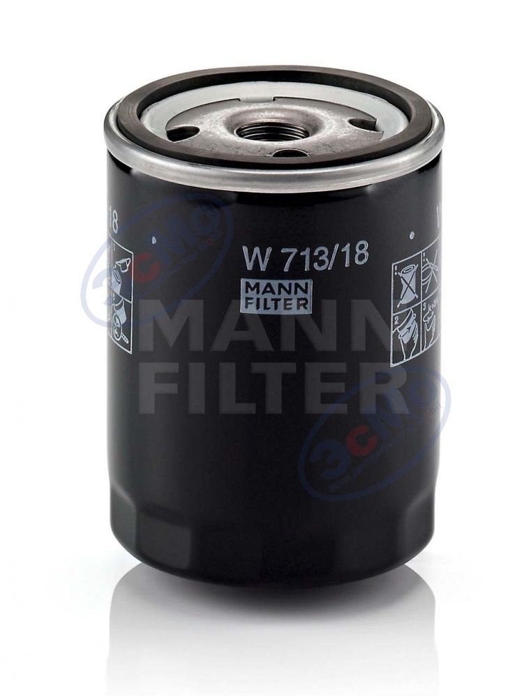 Фильтр масляный (MANN) W 713/18 Chevrolet, Opel