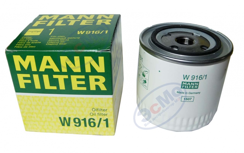 Фильтр масляный (MANN) W 916/1 Ford