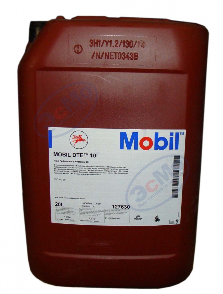 Гидравлическое масло DTE 10 Excel 68  20 л (Mobil)