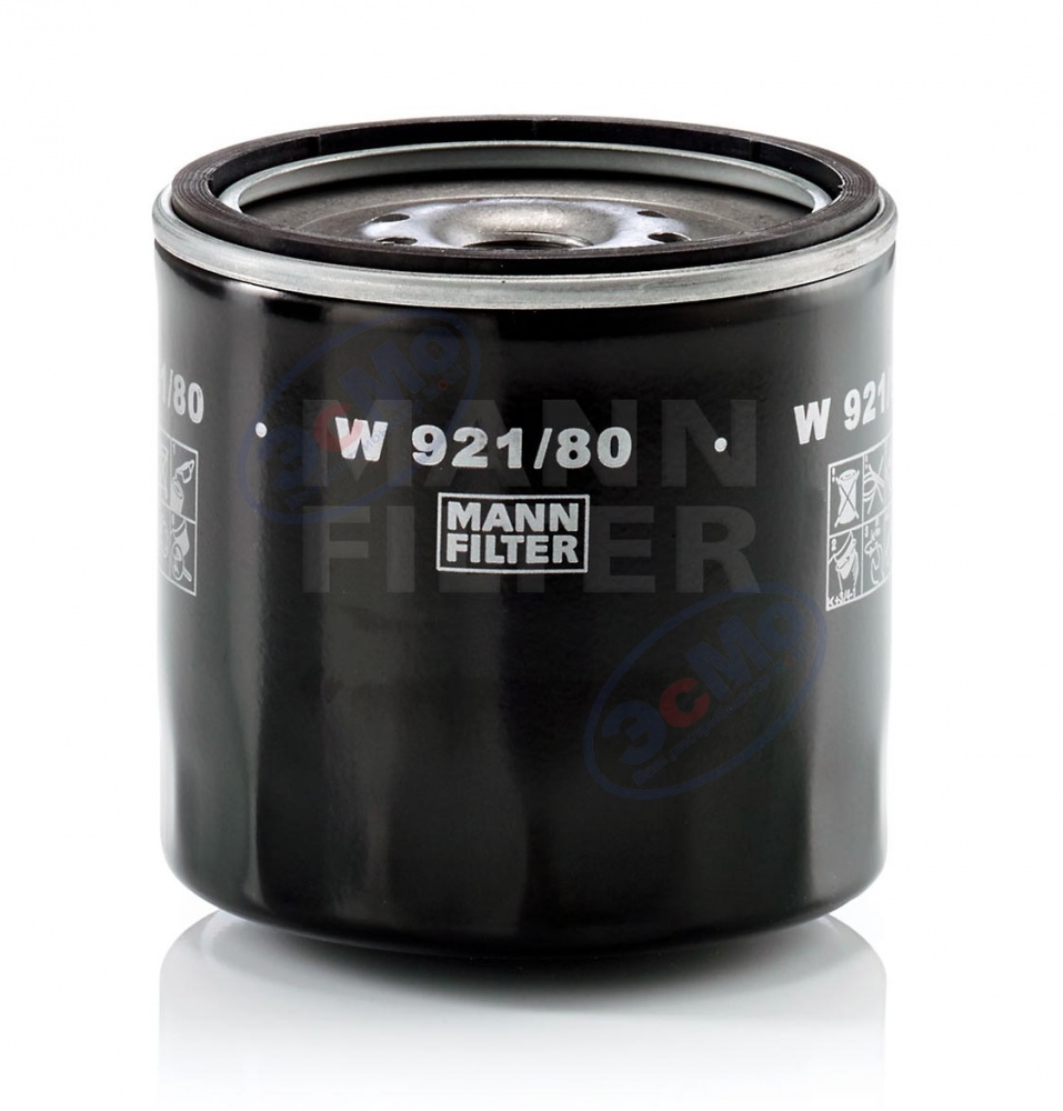 Фильтр масляный (MANN) W 921/80 Fiat, Mitsubishi, Opel