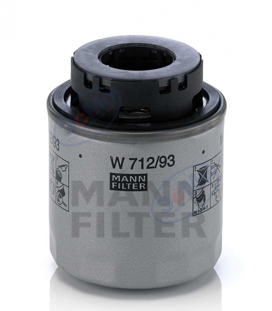 Фильтр масляный (MANN) W 712/93 (W 712/90)  VAG