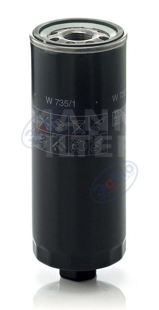 Фильтр масляный (MANN) W 735/1