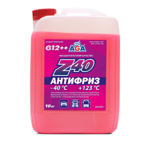 Антифриз AGA G12++ 10кг (AGA003z) (красный)