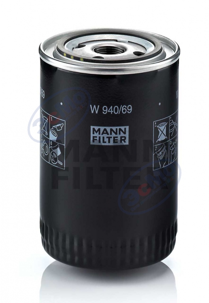 Фильтр масляный (MANN) W 940/69