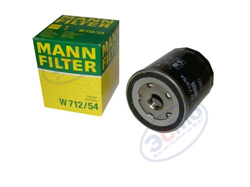 Фильтр масляный (MANN) W 712/54  VAG